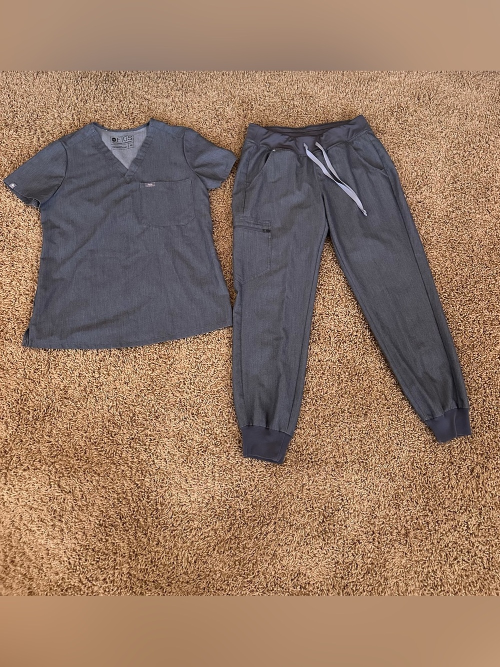 Figs Grey Scrub Set XS/SP